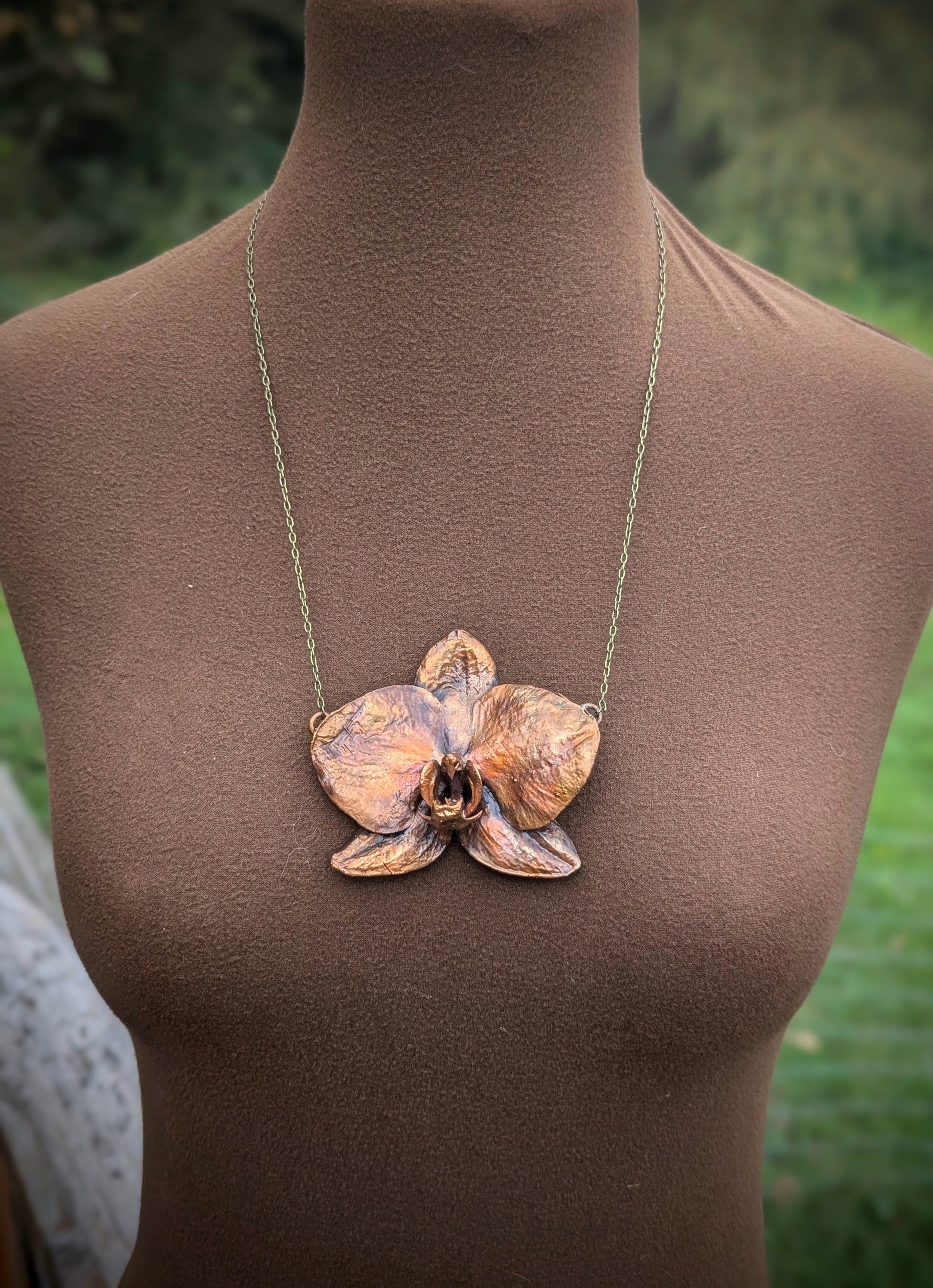 Phalenopsis Orchid Necklace