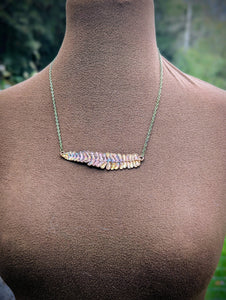 Deer Fern Bar Necklace