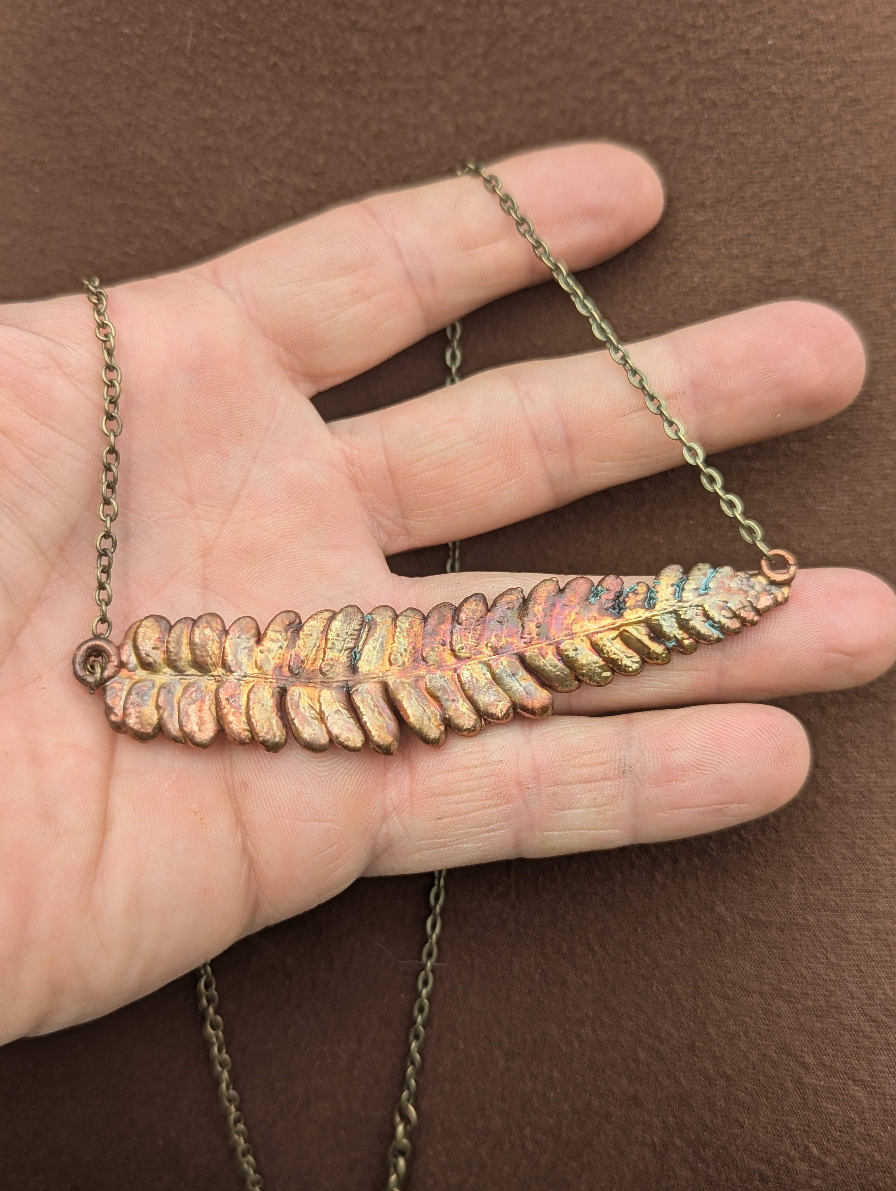 Deer Fern Bar Necklace