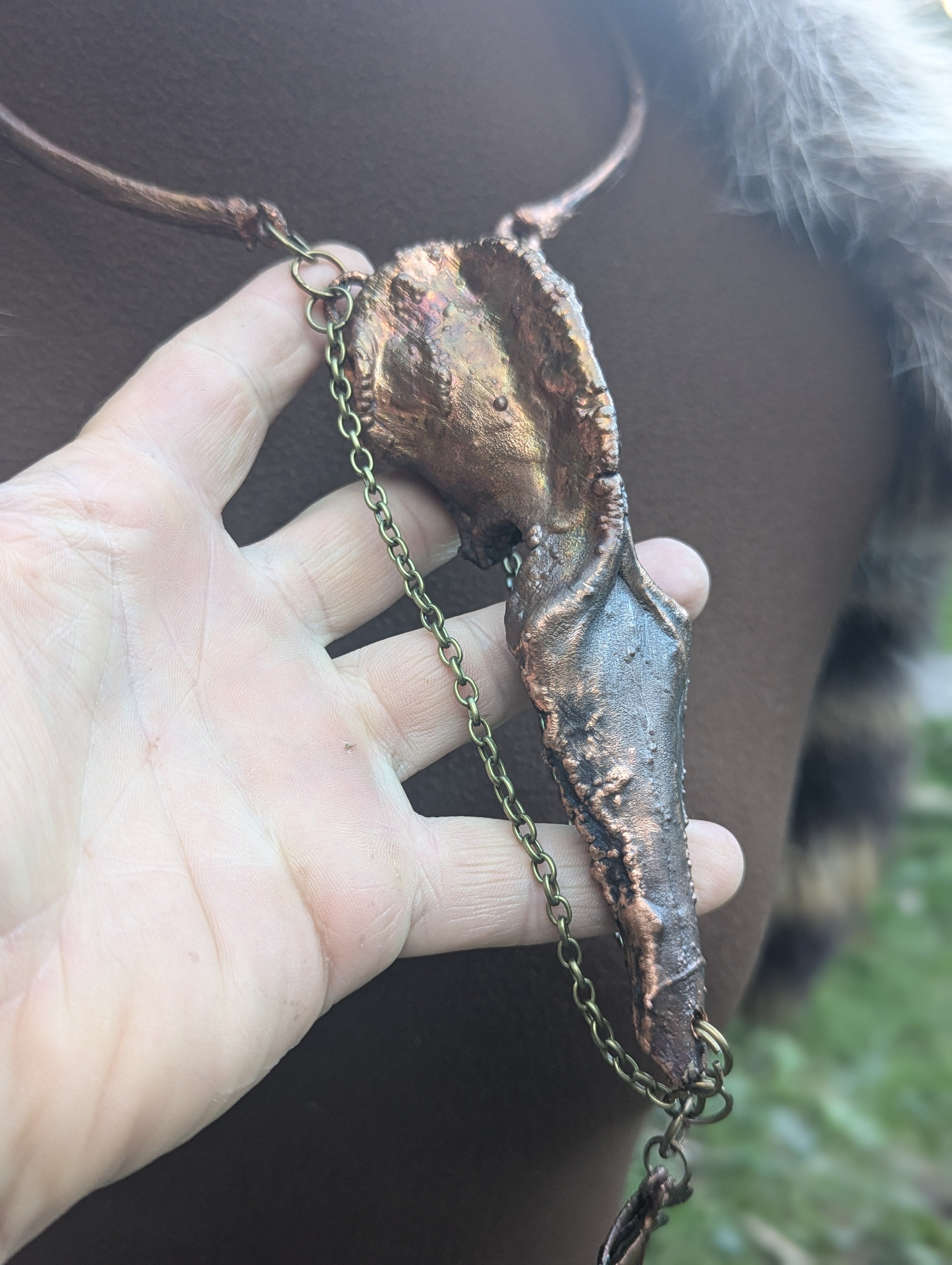 Opossum Skullcap with Woodland Charms