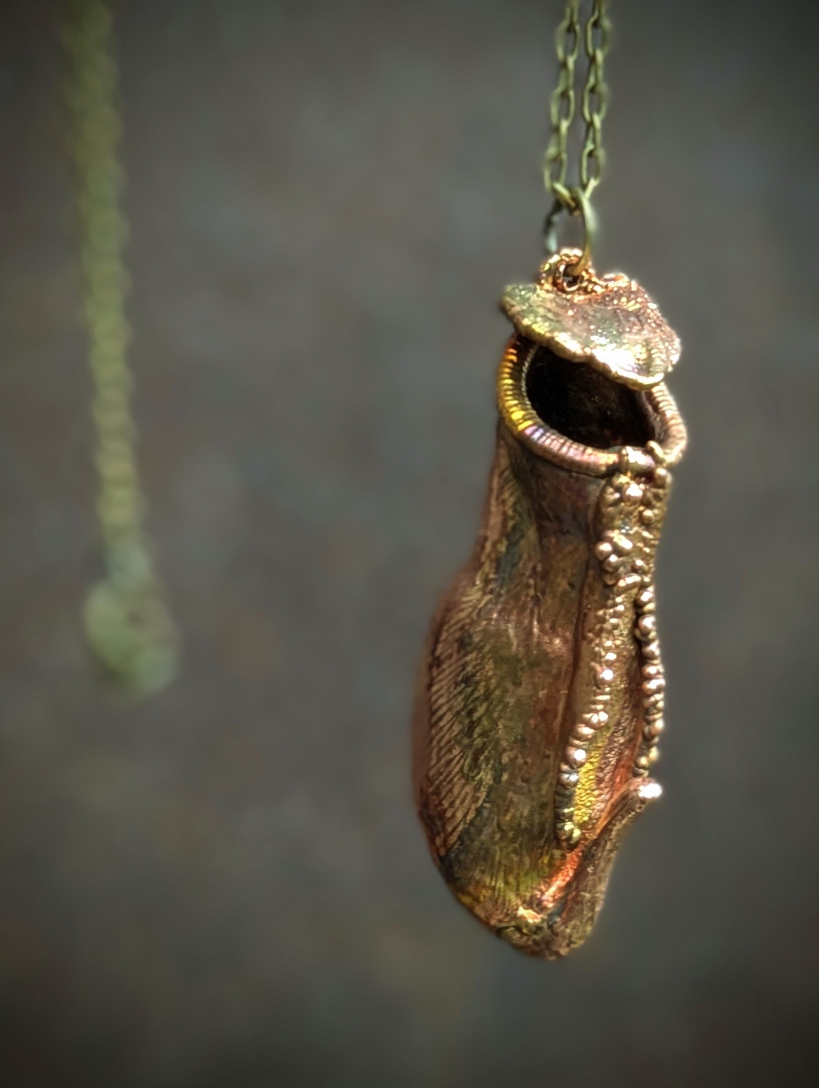 Carnivorous Nepenthes Pitcher Necklace