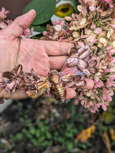 Cicada with Hydrangea Wings