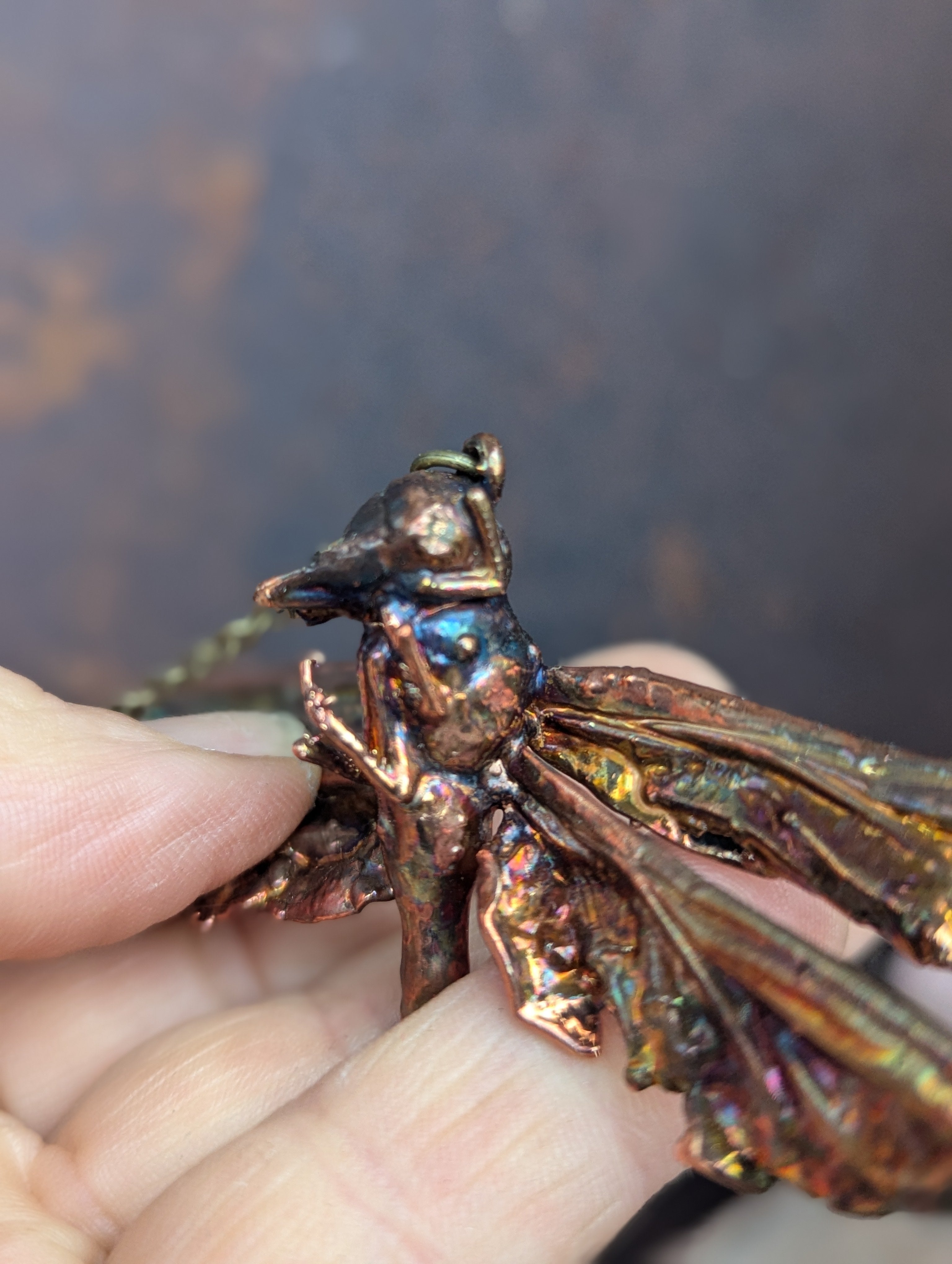 Green Darner Dragonfly Necklace